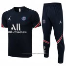 Tracksuit Paris Saint-Germain Short Sleeve 2021-2022 Blue