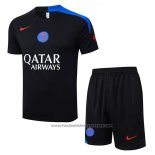 Tracksuit Paris Saint-Germain Short Sleeve 2025-2026 Black - Shorts