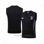 Training Shirt Juventus Without Sleeves 2025-2026 Black