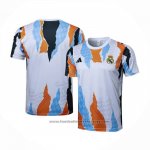 Training Shirt Real Madrid 2024-2025 White and Yellow