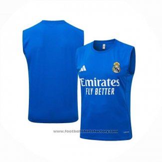 Training Shirt Real Madrid Without Sleeves 2025-2026 Blue White