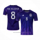Argentina Player Mac Allister Away Shirt 2022