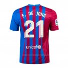 Barcelona Player F.de Jong Home Shirt 2021-2022