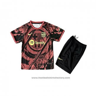 Barcelona Special Shirt Kids 2025-2026 Red Black