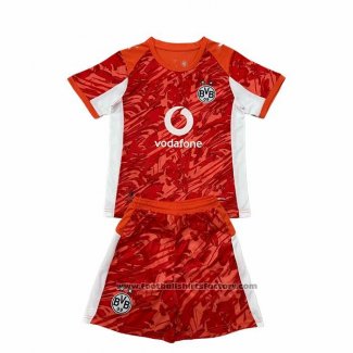 Borussia Dortmund Away Goalkeeper Shirt Kids 2025-2026 Red