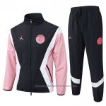 Windbreaker Suit Paris Saint-Germain 2025-2026 Black Pink