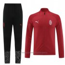 Jacket Tracksuit AC Milan 2023-2024 Dark Red