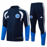 Jacket Tracksuit Cruzeiro Kids 2025-2026 Blue