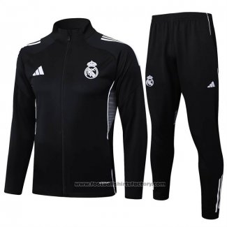 Jacket Tracksuit Real Madrid Kids 2025-2026 Black