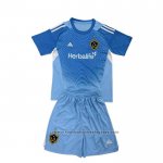 Los Angeles Galaxy Goalkeeper Shirt Kids 2025 Blue