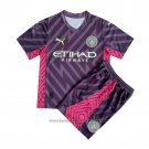 Manchester City Goalkeeper Shirt Kids 2023-2024 Purpura
