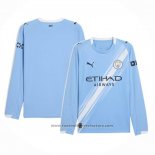 Manchester City Home Shirt Long Sleeve 2025-2026
