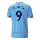 Manchester City Player G.jesus Home Shirt 2022-2023
