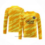 Paris Saint-Germain Goalkeeper Shirt Long Sleeve 2023-2024 Yellow