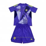 Scotland Goalkeeper Shirt Kids 2024 Blue