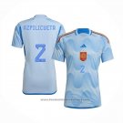 Spain Player Azpilicueta Away Shirt 2022