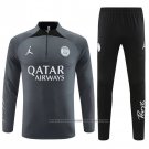 Sweatshirt Tracksuit Paris Saint-Germain Jordan Kids 2023-2024 Grey