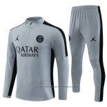 Sweatshirt Tracksuit Paris Saint-Germain Jordan Kids 2023-2024 Grey