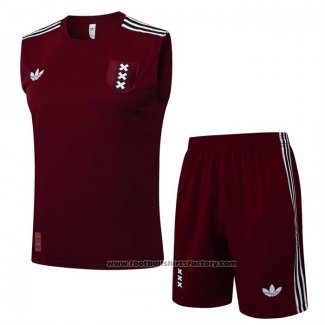 Tracksuit Ajax Without Sleeves 2025-2026 Red