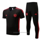 Tracksuit Bayern Munich Short Sleeve 2022-2023 Black