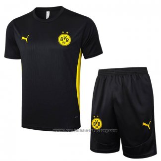Tracksuit Borussia Dortmund Short Sleeve 2024-2025 Black - Shorts