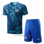 Tracksuit Chelsea Short Sleeve 2022-2023 Blue - Shorts