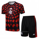 Tracksuit Flamengo Short Sleeve 2025-2026 Black Red - Shorts