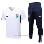 Tracksuit Italy Short Sleeve 2023-2024 White
