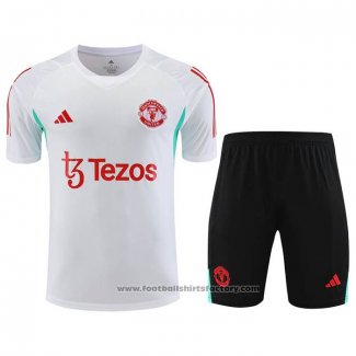 Tracksuit Manchester United Short Sleeve 2023-2024 White - Shorts