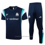 Tracksuit Olympique Marseille Short Sleeve 2023-2024 Blue
