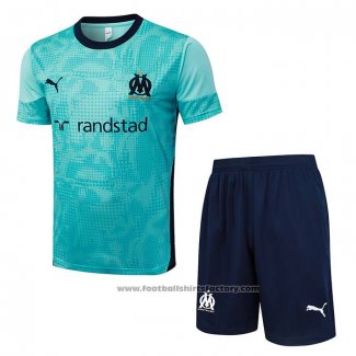 Tracksuit Olympique Marseille Short Sleeve 2025-2026 Green - Shorts