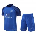 Tracksuit Paris Saint-Germain Short Sleeve 2022-2023 Blue - Shorts