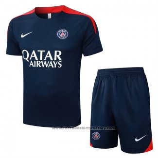 Tracksuit Paris Saint-Germain Short Sleeve 2025-2026 Blue - Shorts