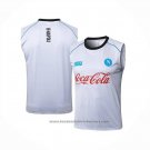 Training Shirt Napoli Without Sleeves 2025-2026 White