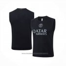 Training Shirt Paris Saint-Germain Without Sleeves 2025-2026 Black