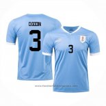 Uruguay Player D.godin Home Shirt 2022
